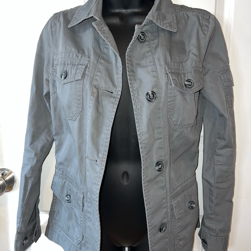 GAP Charcoal Button-Up Jacket